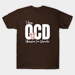 OCD Cow Lover Pun T-Shirt